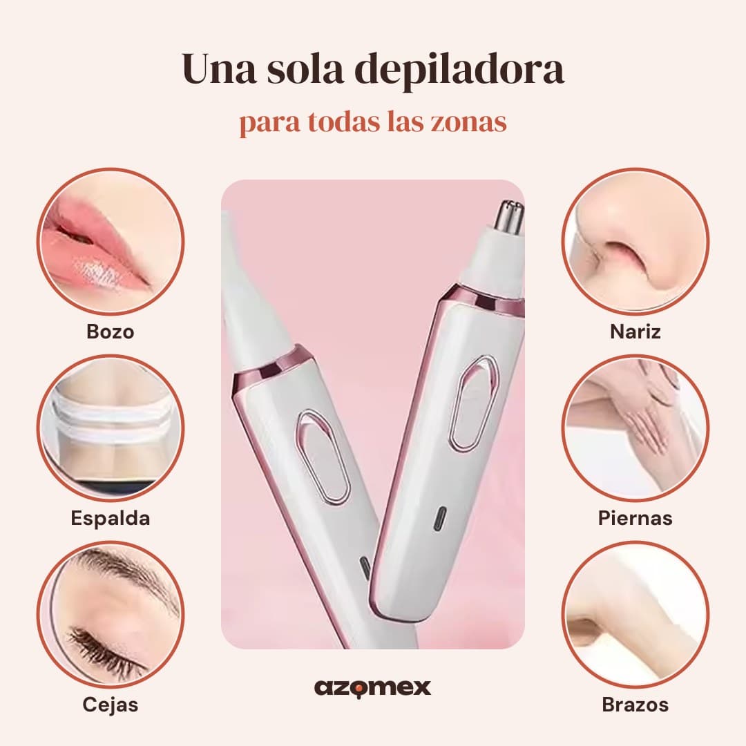 Depiladora Eléctrica 4 en 1